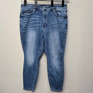 Judy Blue Jeans Plus Size 22W High Rise Skinny Tummy Control Stretch Comfort